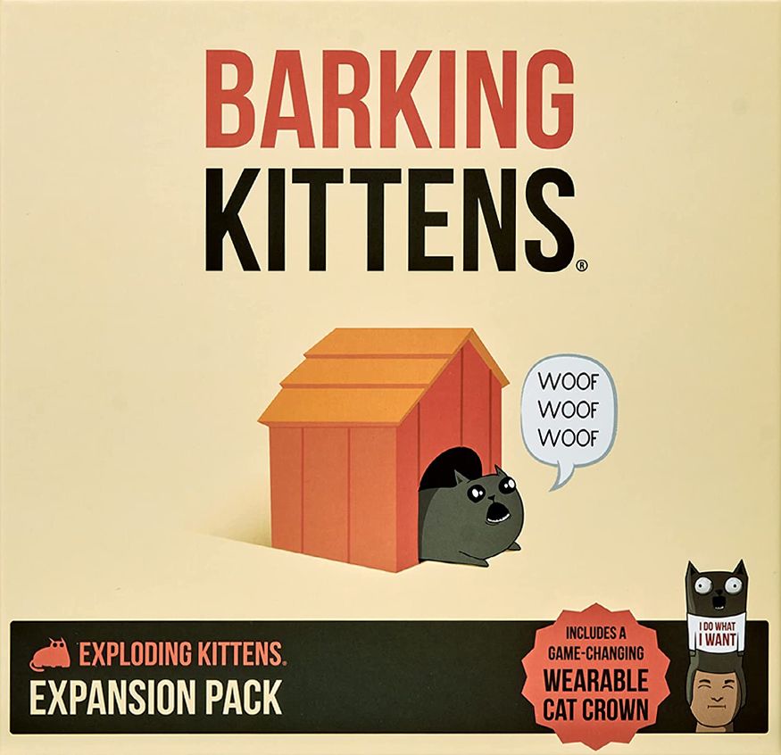 Exploding Kittens: Barking Kittens box art