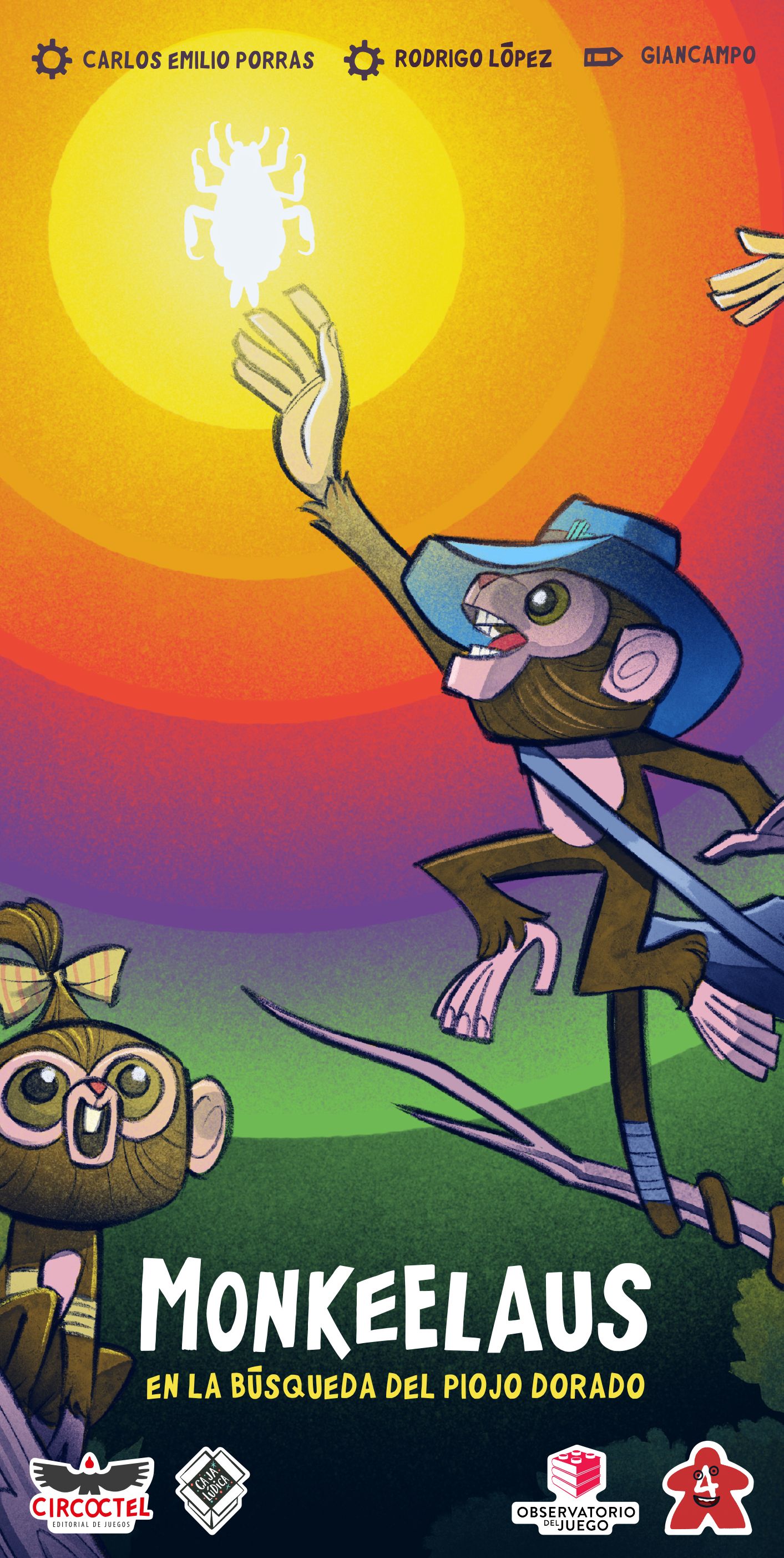 Monkeelaus: En la búsqueda del Piojo Dorado box art