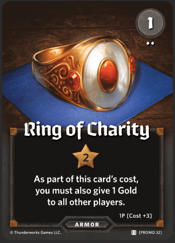 Coperta Roll Player: Ring of Charity Promo Card