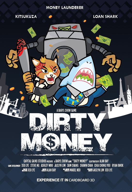 Dirty Money: The Money Laundering Game box art