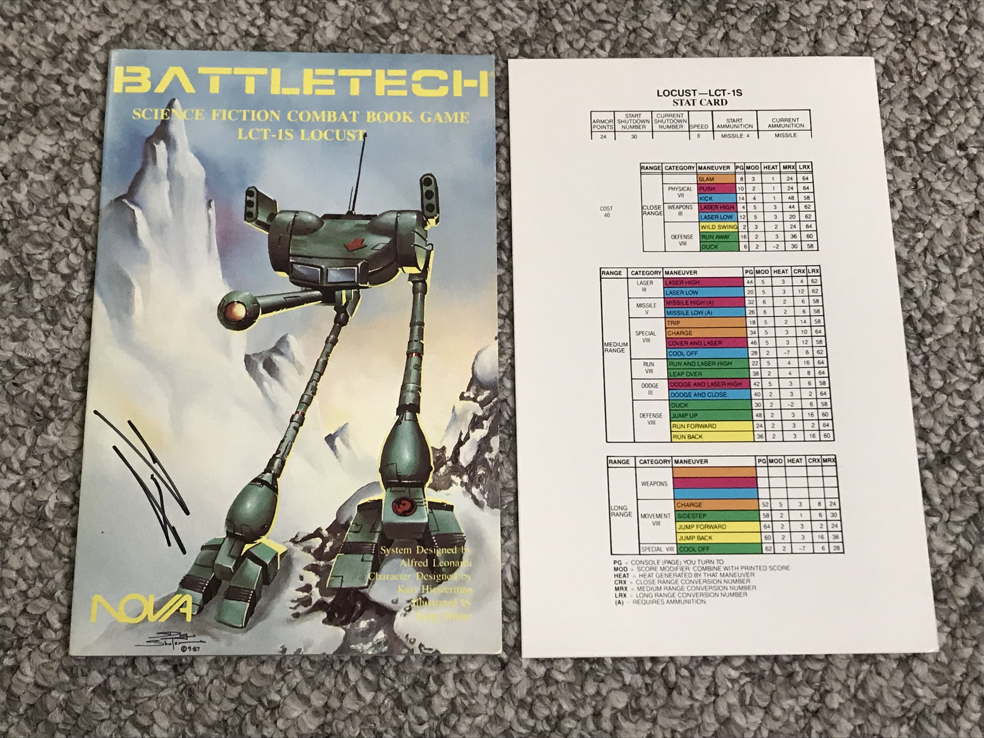 BattleTech Science Fiction Combat Book Game: LCT-1S Locust box art