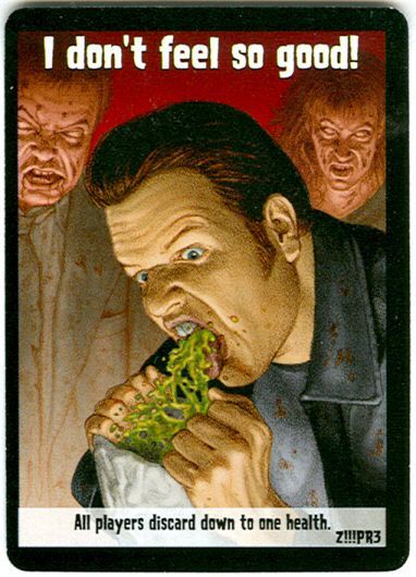Zombies!!!: I Dont Feel So Good! Promo Card doboz