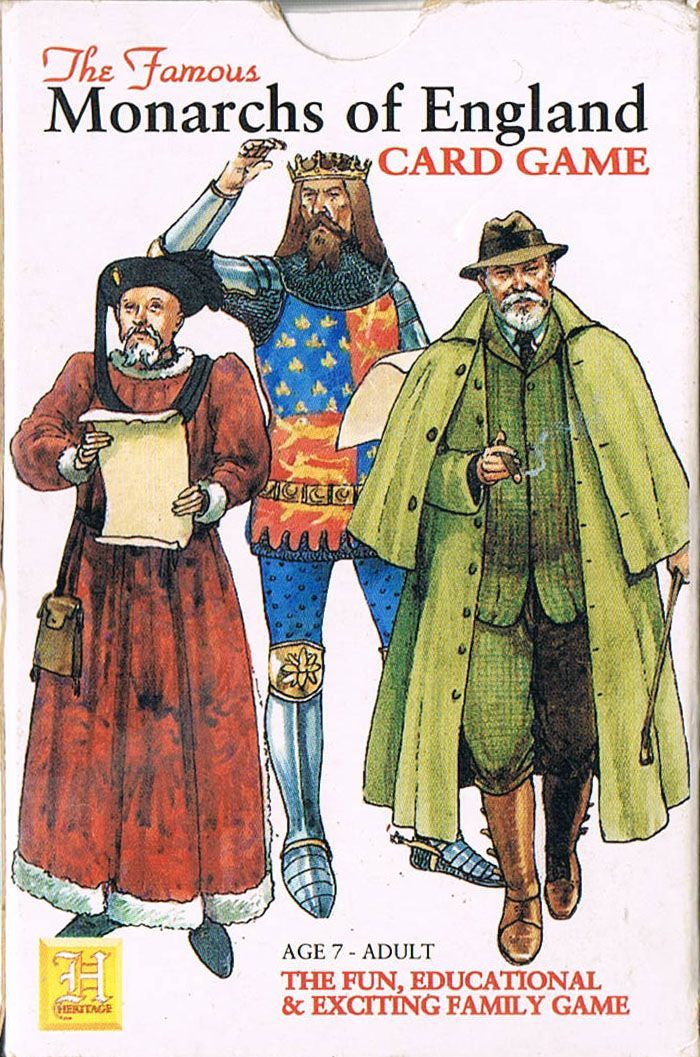 The Famous Monarchs of England Card Game box art