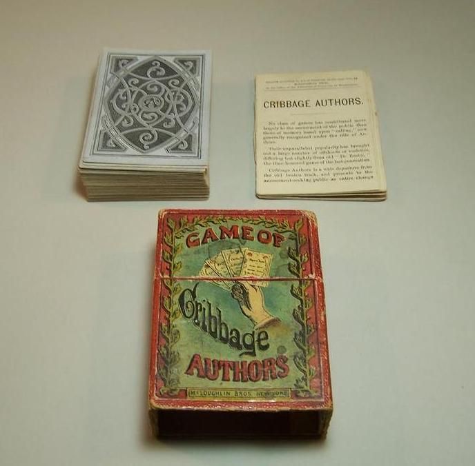 Game of Authors: Cribbage box art