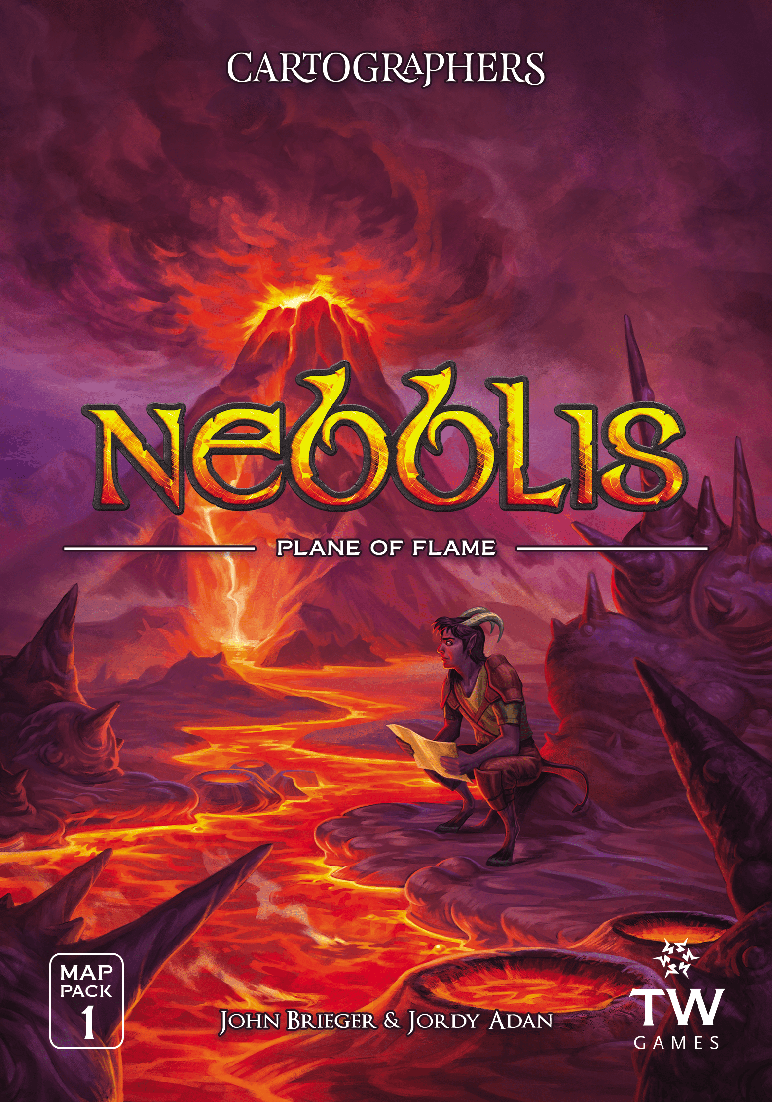 Cartographers: Map Pack 1 – Nebblis: Plane of Flame doboz