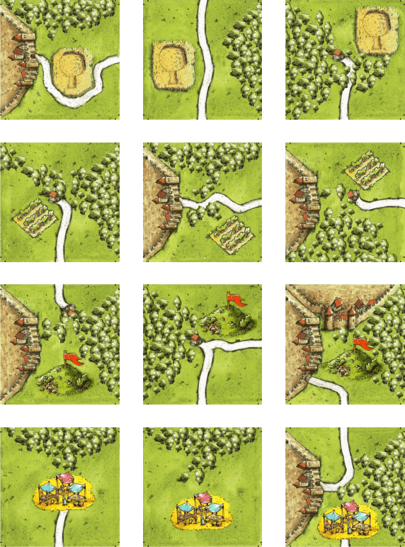Coperta Circles in the Forest (fan expansion for Carcassonne)