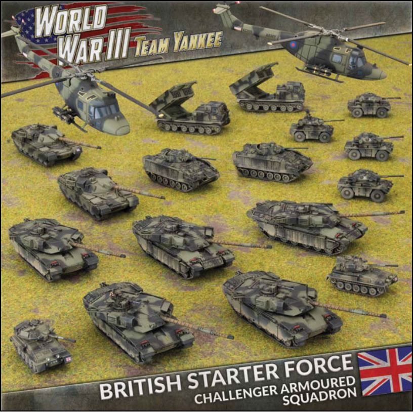 World War III: Team Yankee – British Starter Force: Challenger Armoured Squadron doboz
