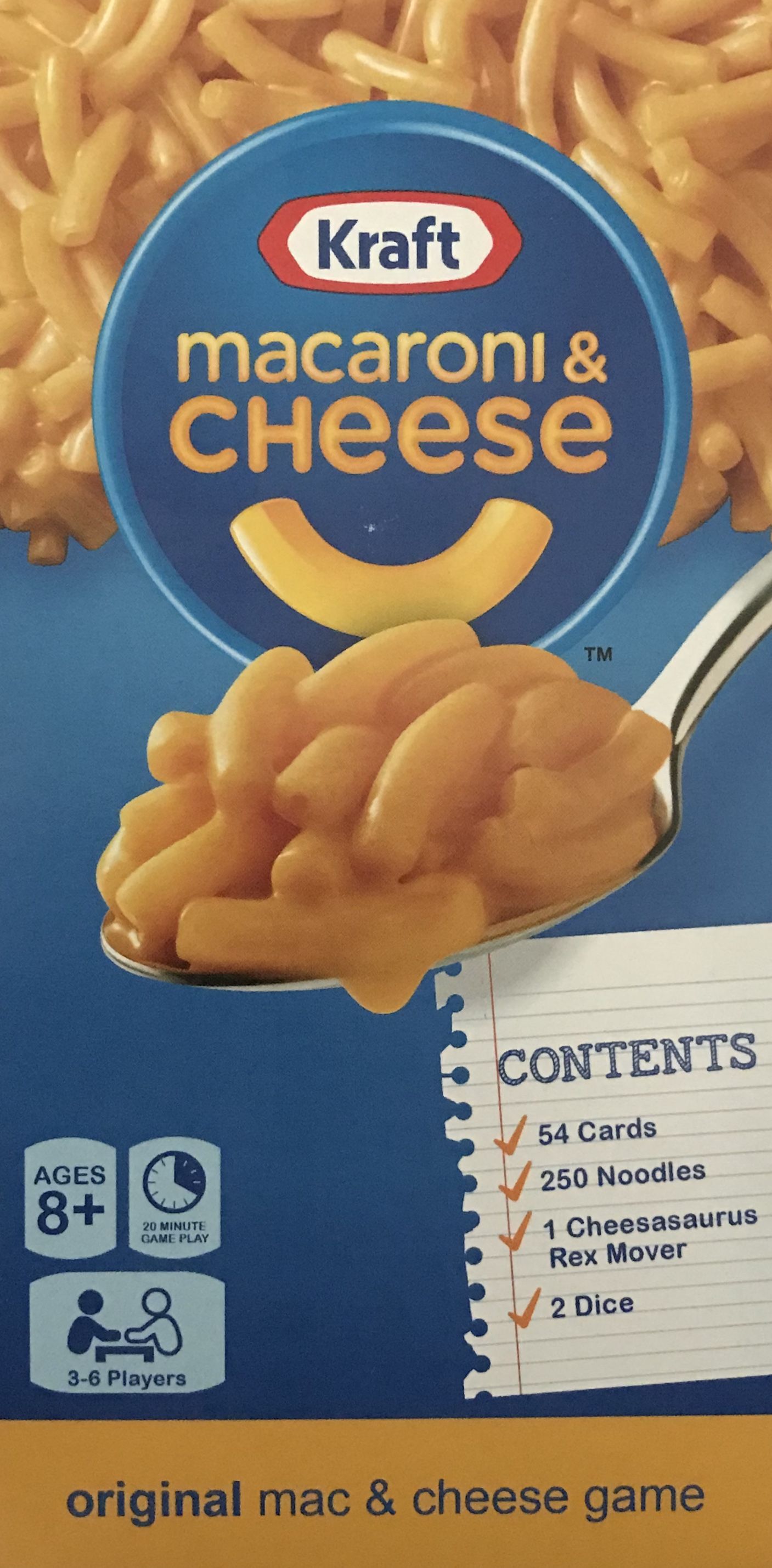 KRAFT Macaroni & Cheese Game box art