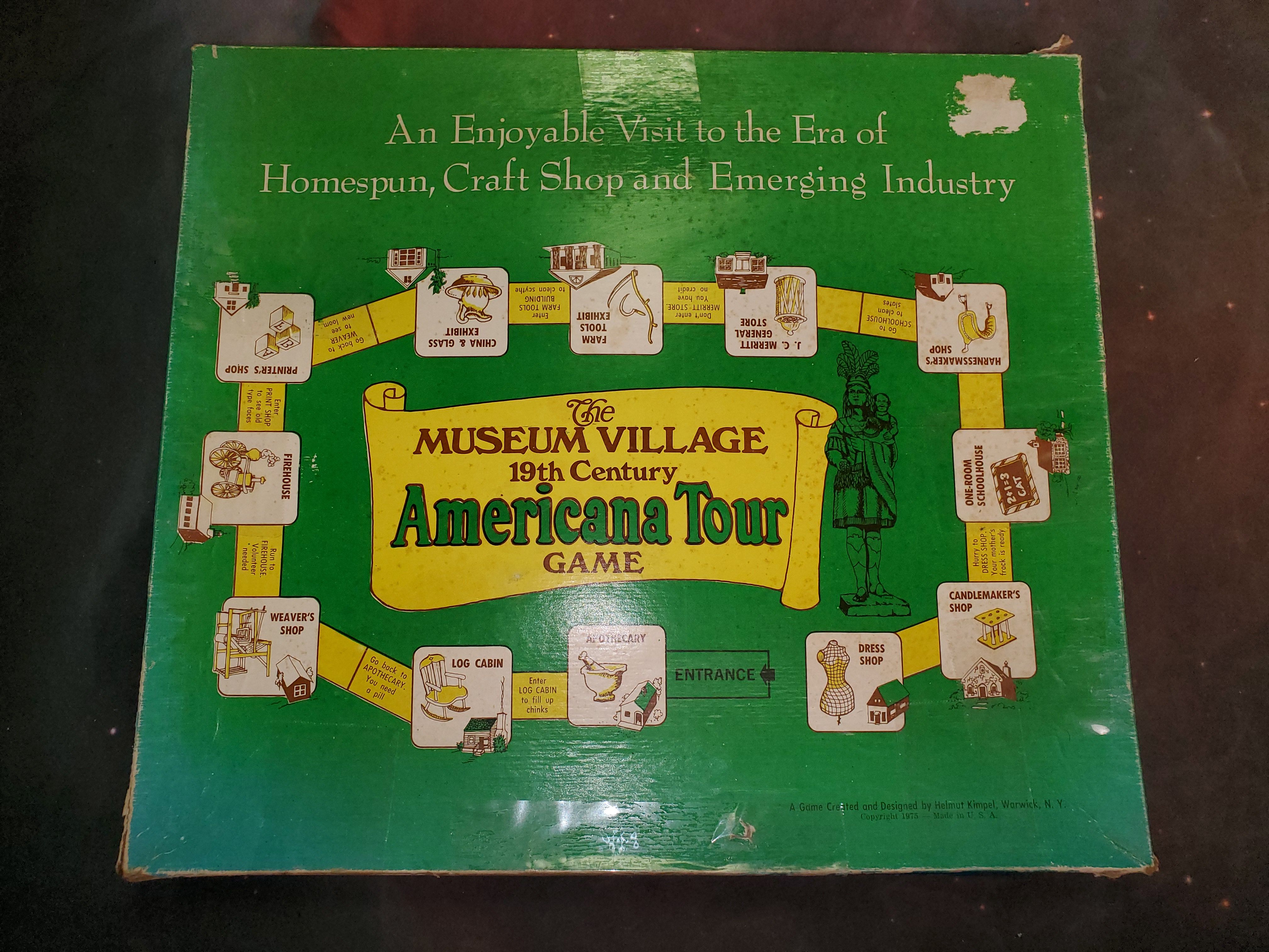 Coperta The Museum Village 19th Century Americana Tour Game