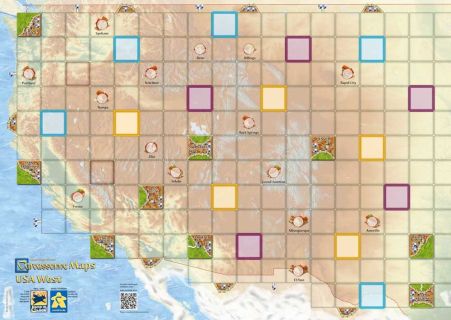 Carcassonne Maps: USA West box art