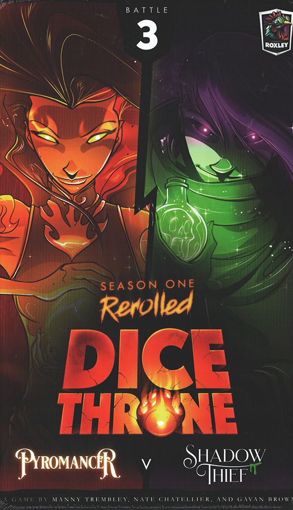 Dice Throne: Season One ReRolled – Pyromancer v. Shadow Thief doboz