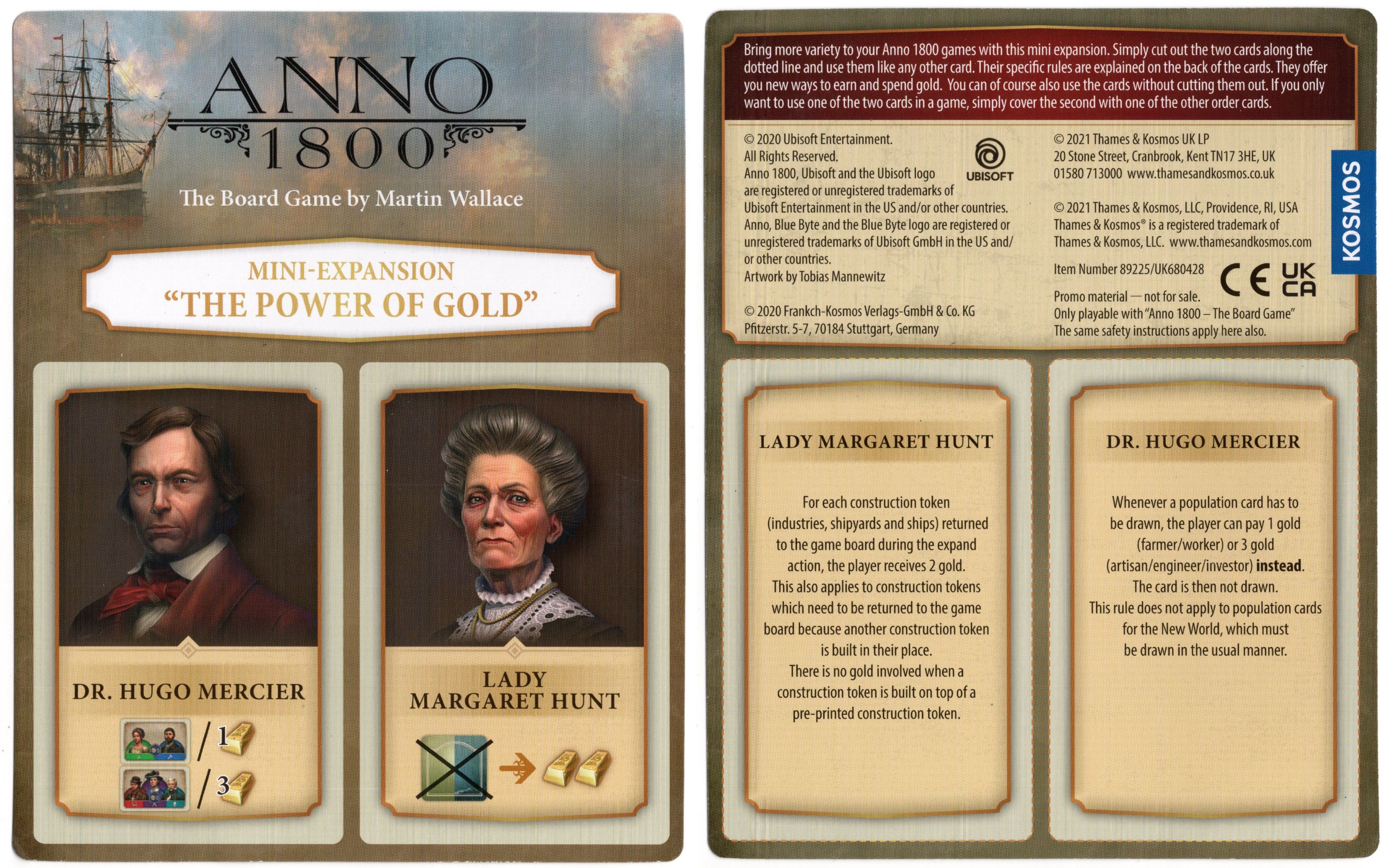 Anno 1800: The Power of Gold Mini-Expansion doboz