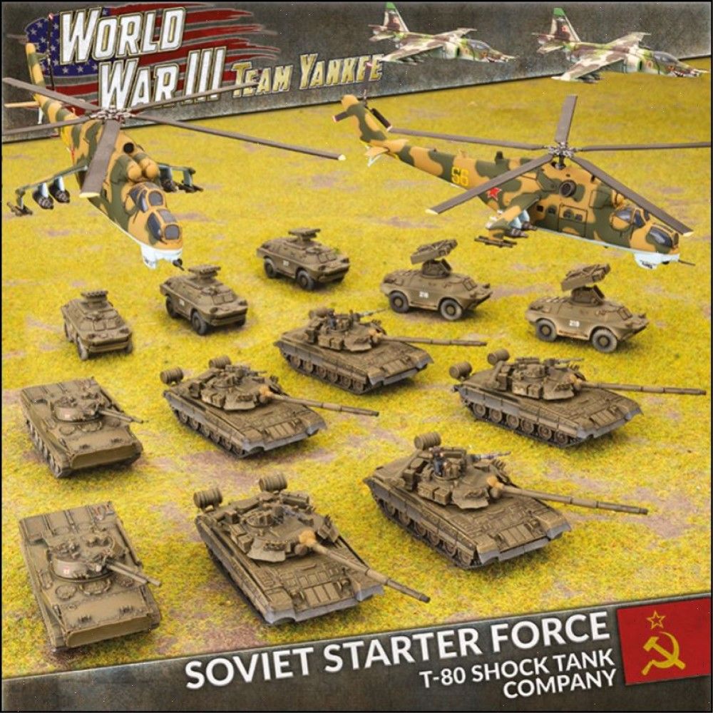 World War III: Team Yankee – Soviet Starter Force: T-80 Shock Tank Company box art