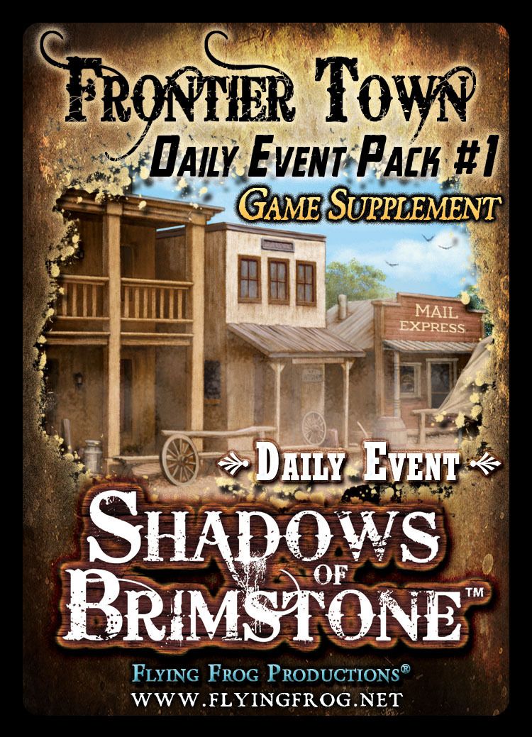 Shadows of Brimstone: Frontier Town Daily Event Pack #1 Supplement box art