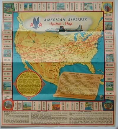American Airlines Travel Game doboz