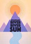 Mountain, River, River, Sun