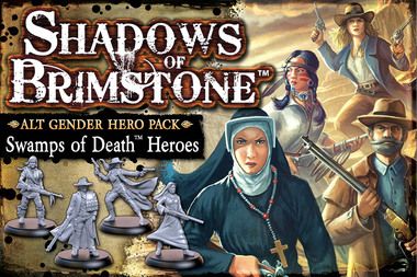 Coperta Shadows of Brimstone: Swamps of Death – Alt Gender Hero Pack