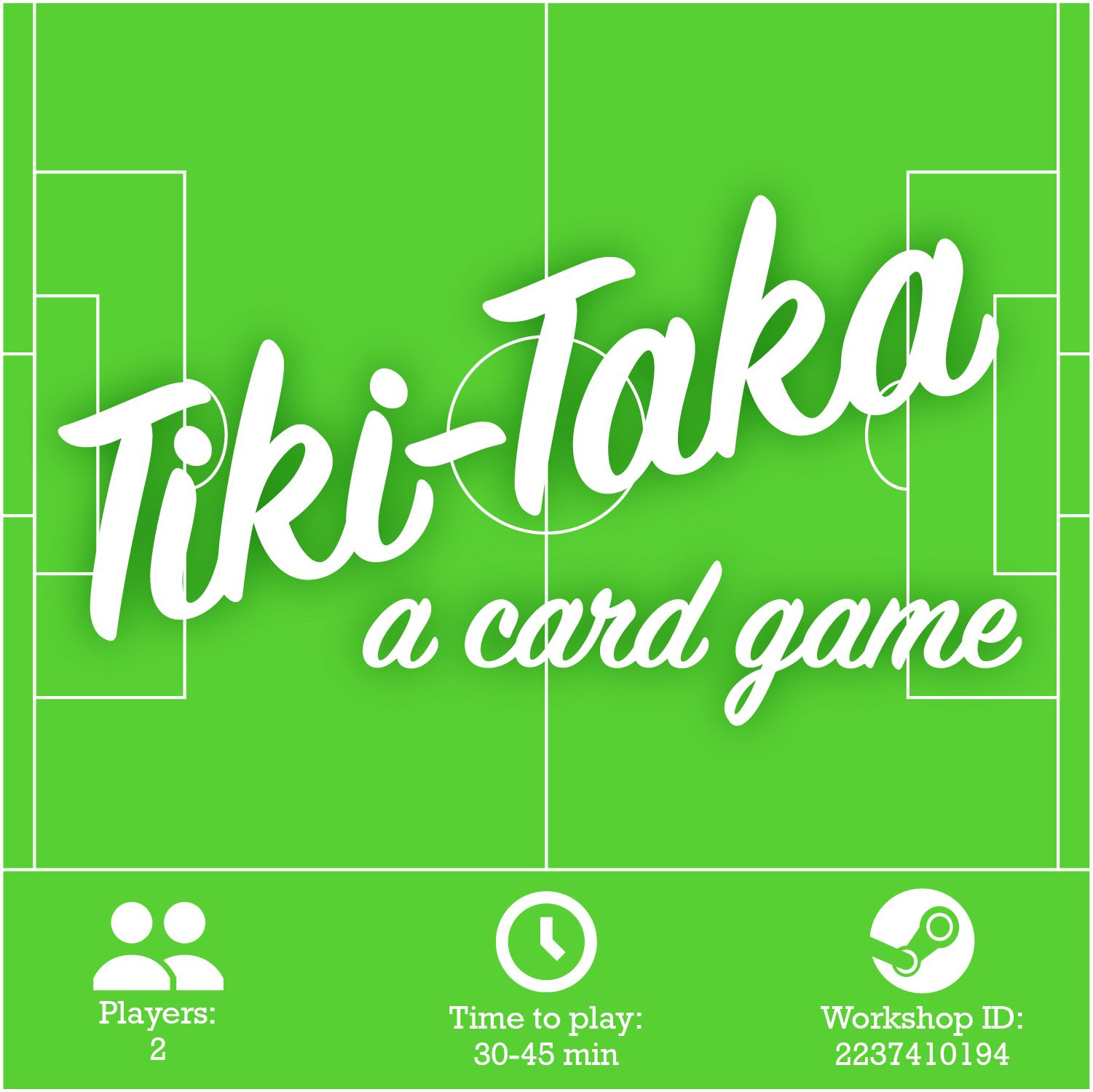 Tiki-Taka: a card game box art