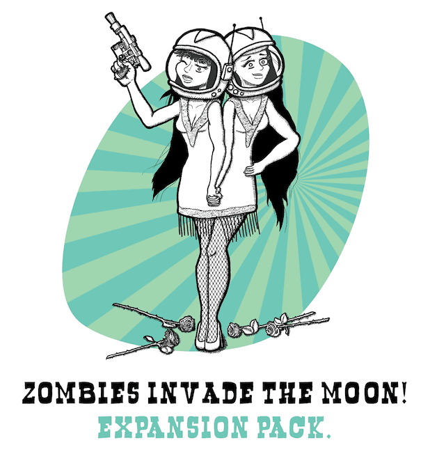 Zombie Circus Goats: Zombies Invade the Moon Expansion Pack doboz