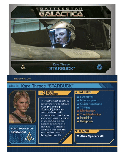 Battlestar Galactica: Starship Battles – Starbuck Promo doboz