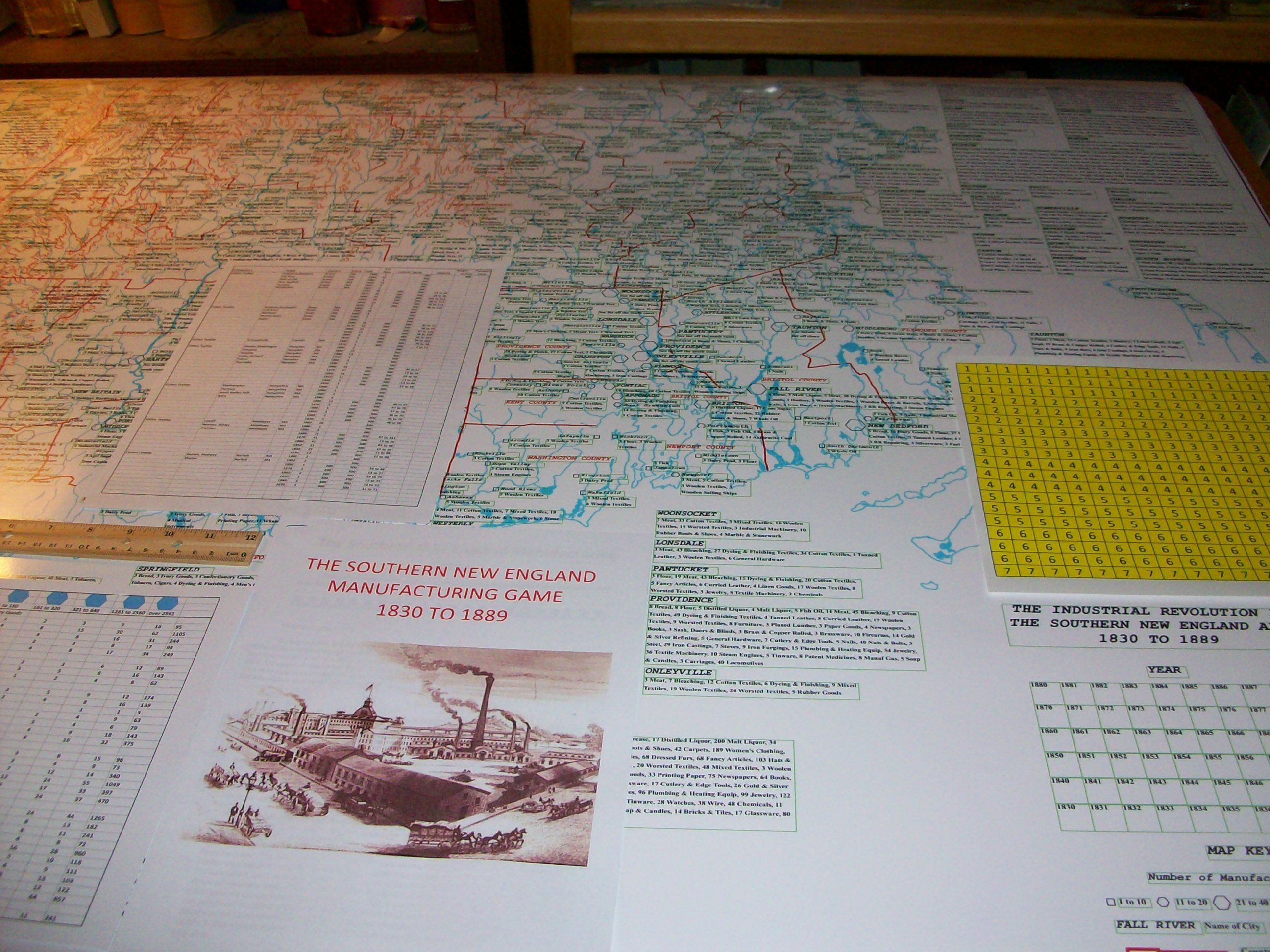 The Industrial Revolution in the Southern New England Area 1830 to 1889 box art