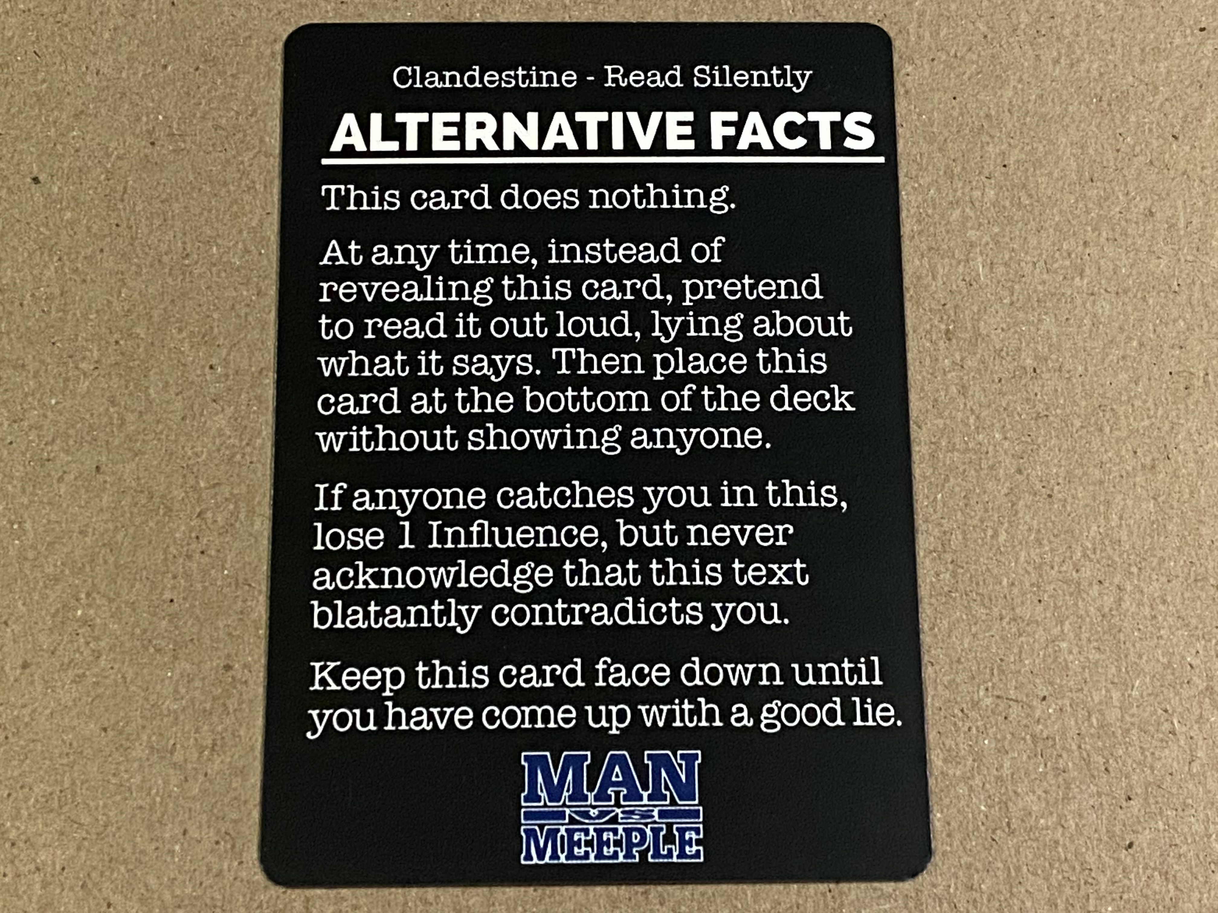 Coperta We're Doomed!: Alternative Facts Promo Card