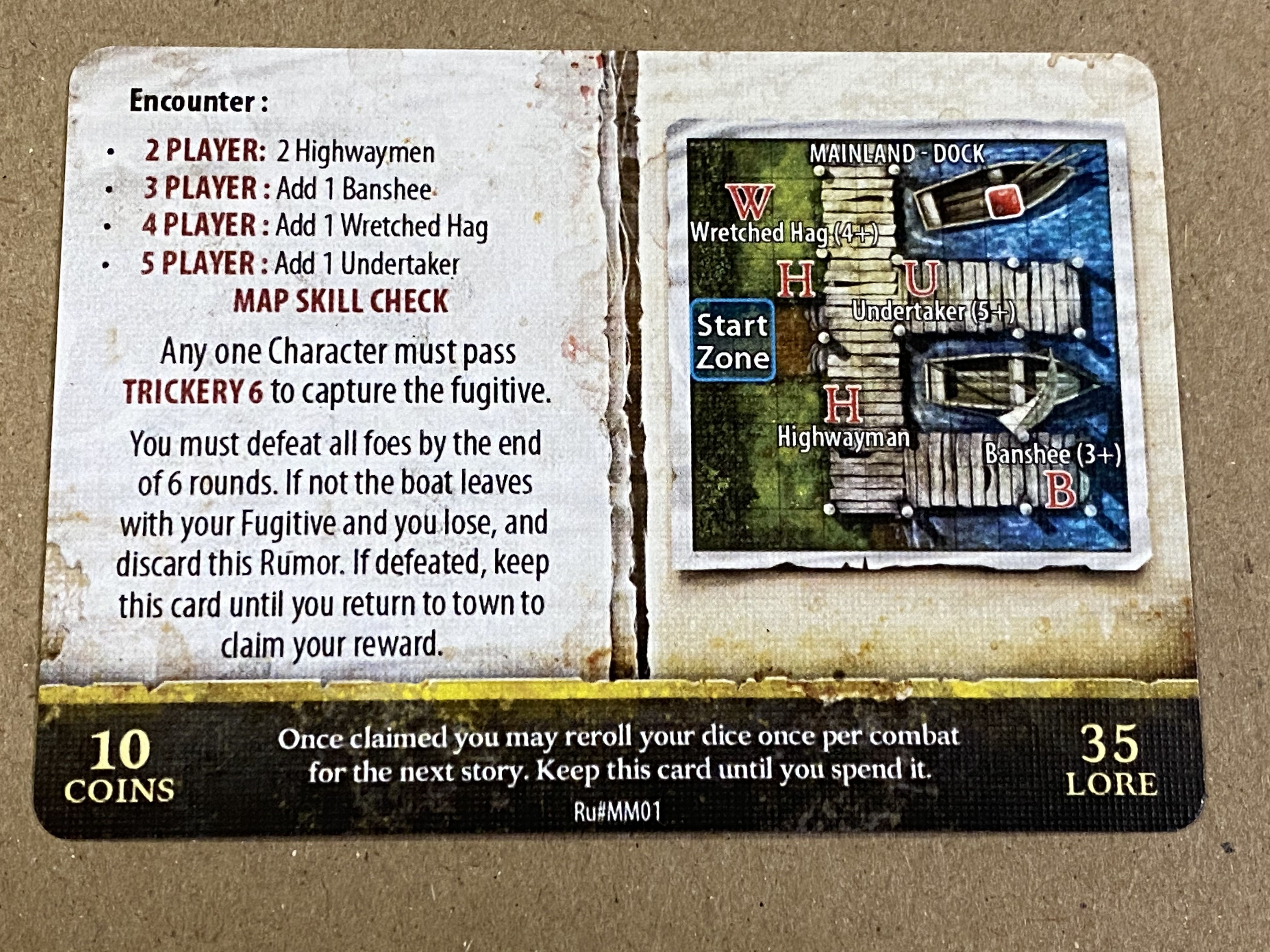 Folklore: The Affliction – Dark Tales Expansion: Wanted Rumor Card doboz