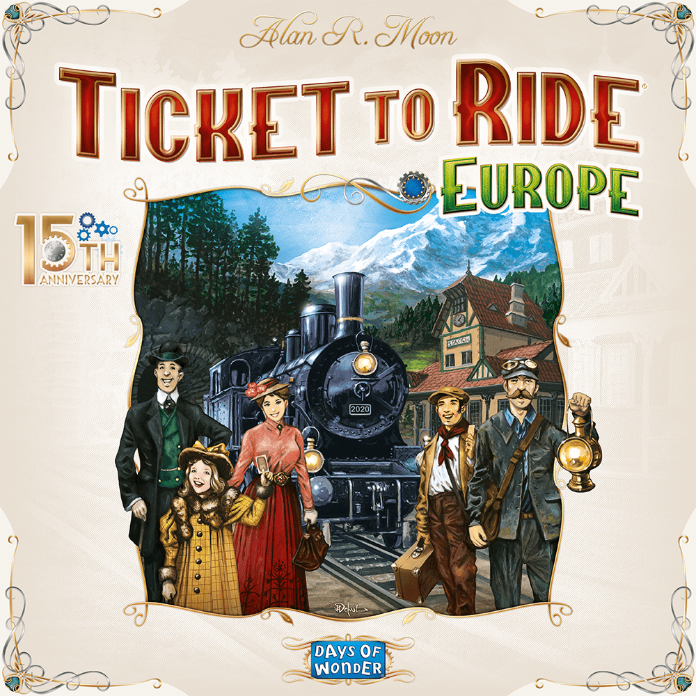 Ticket to Ride: Europe – 15th Anniversary doboz