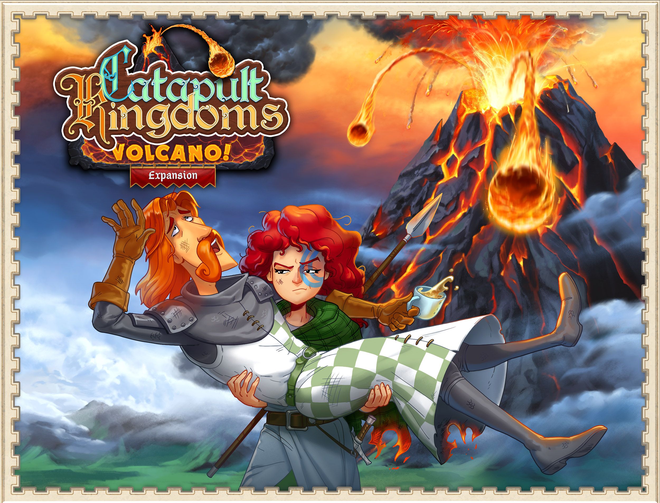 Catapult Feud: Volcano! Expansion box art