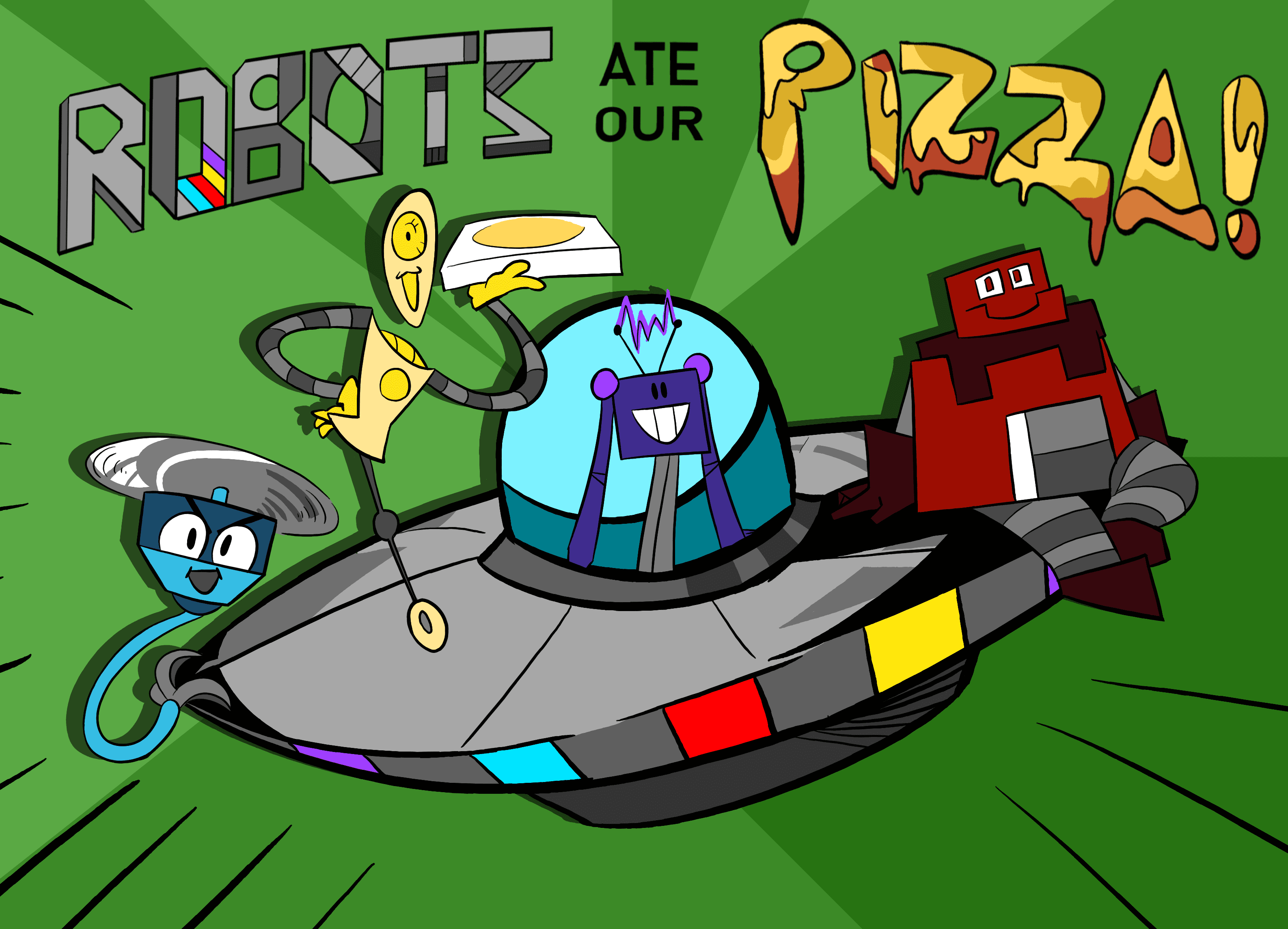 Robots Ate Our Pizza box art