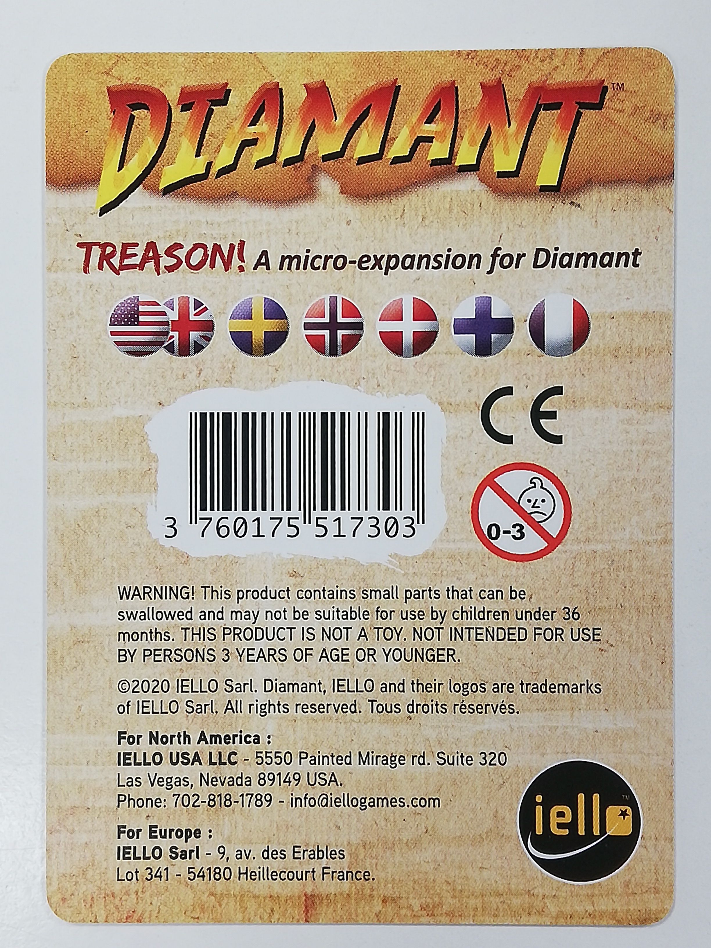 Diamant: Treason! Micro-Expansion box art