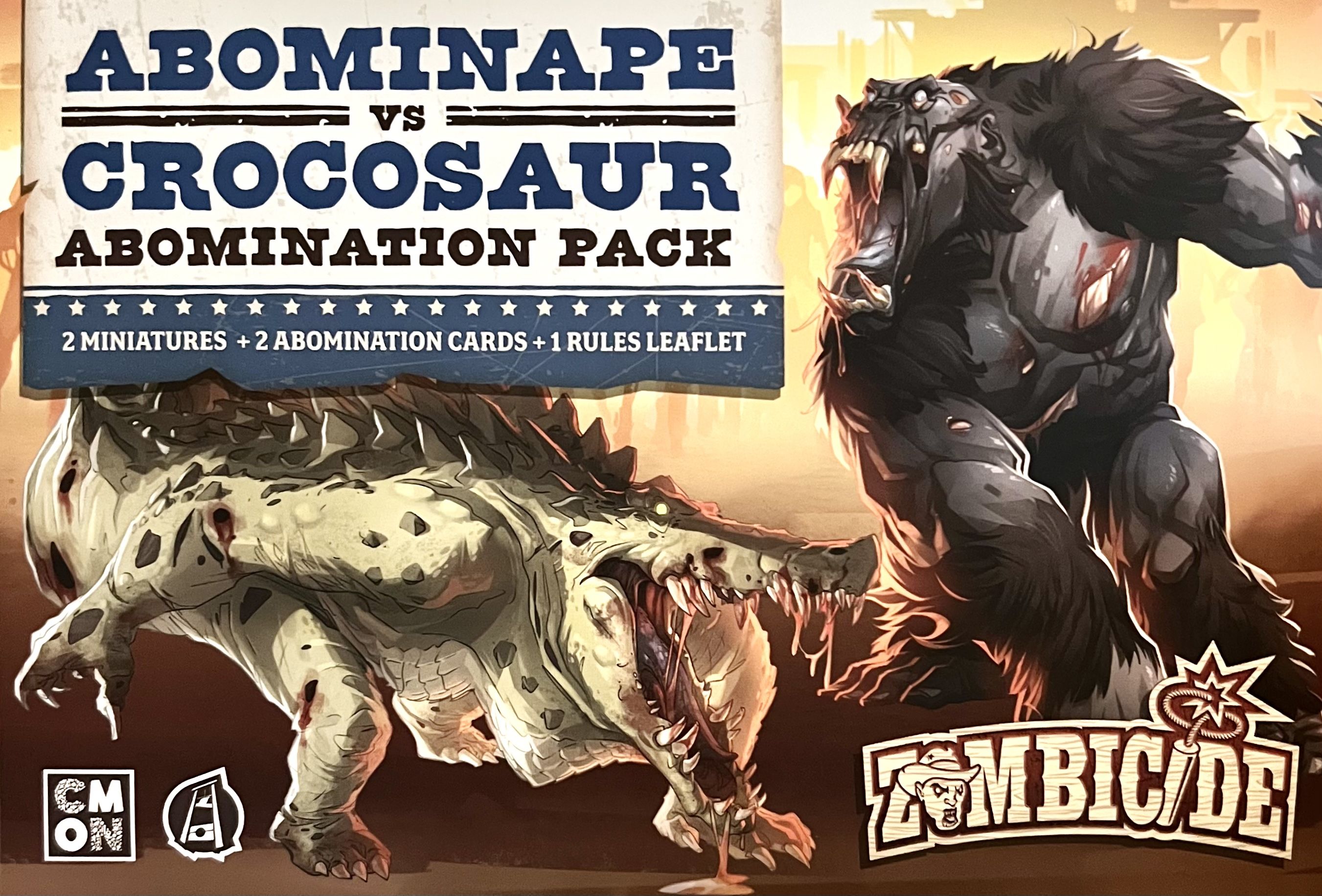 Zombicide: Undead or Alive – Abominape vs Crocosaur box art