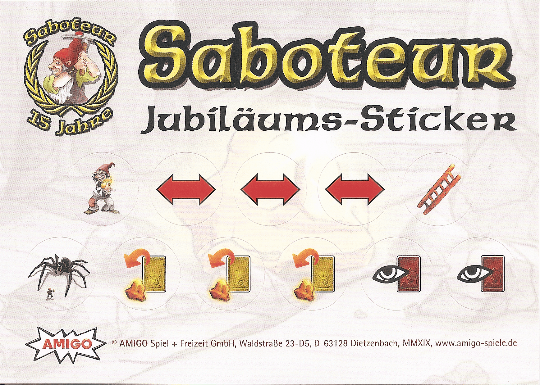 Coperta Saboteur: 15 Jahre Jubiläums-Sticker
