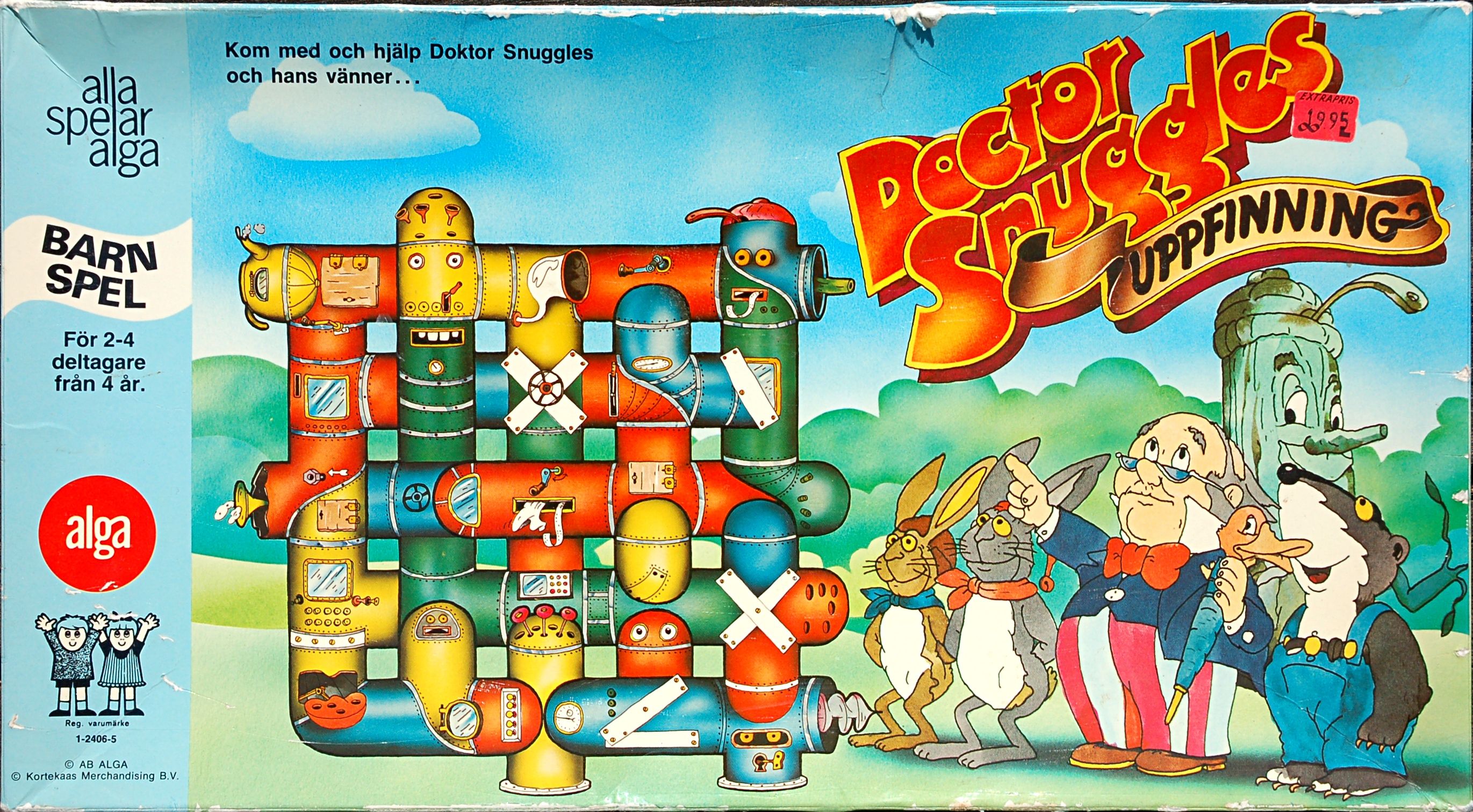 Doctor Snuggles uppfinning box art