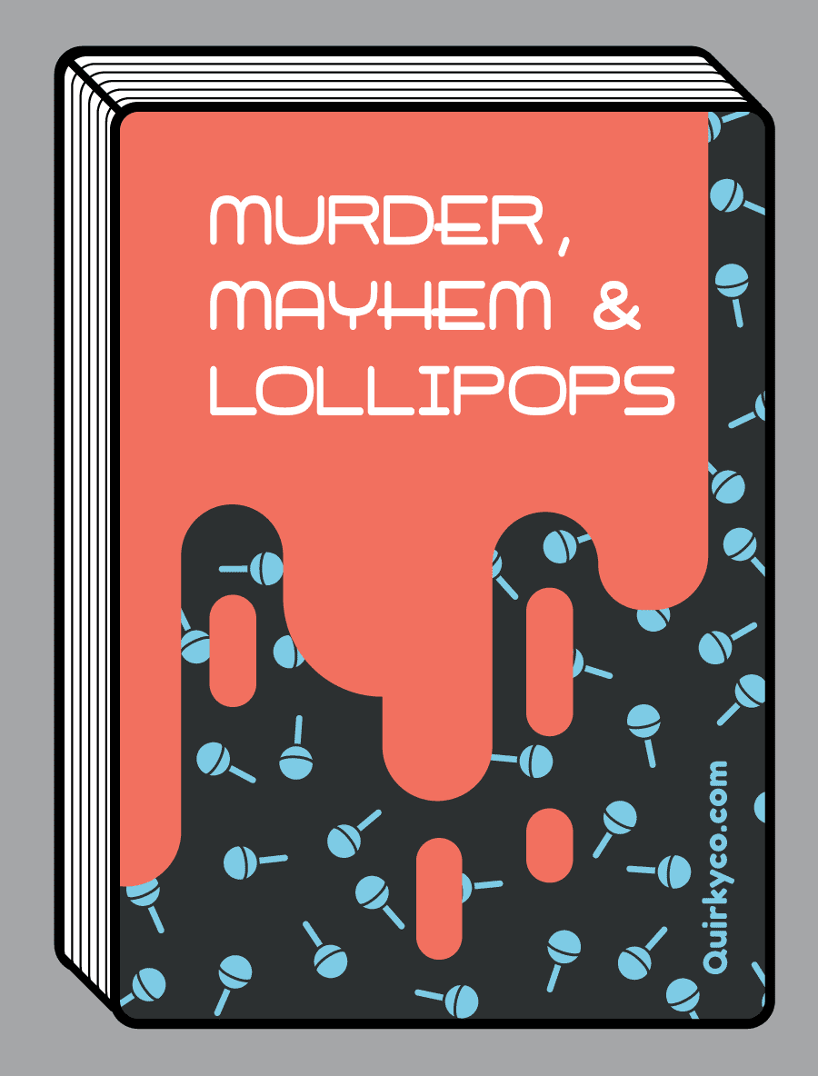 Murder, Mayhem & Lollipops box art