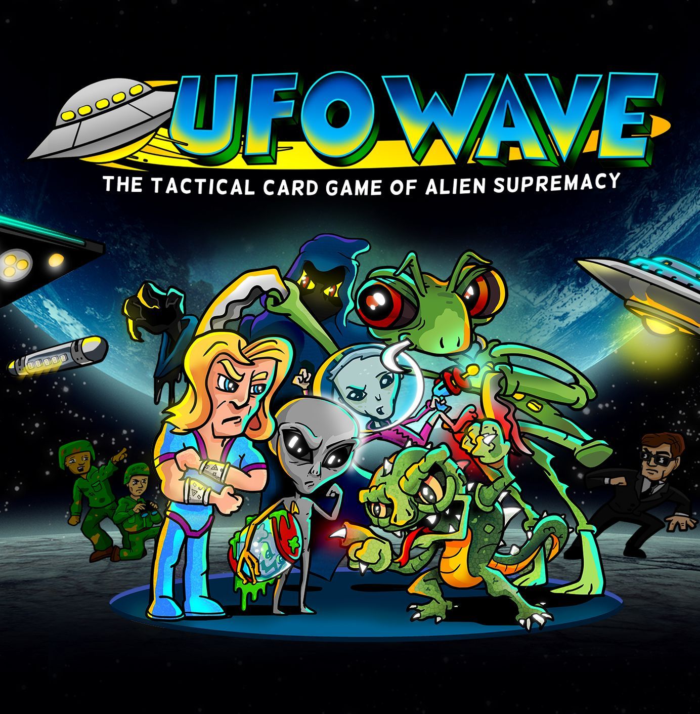 UFO Wave: The Tactical Card Game Of Alien Supremacy box art