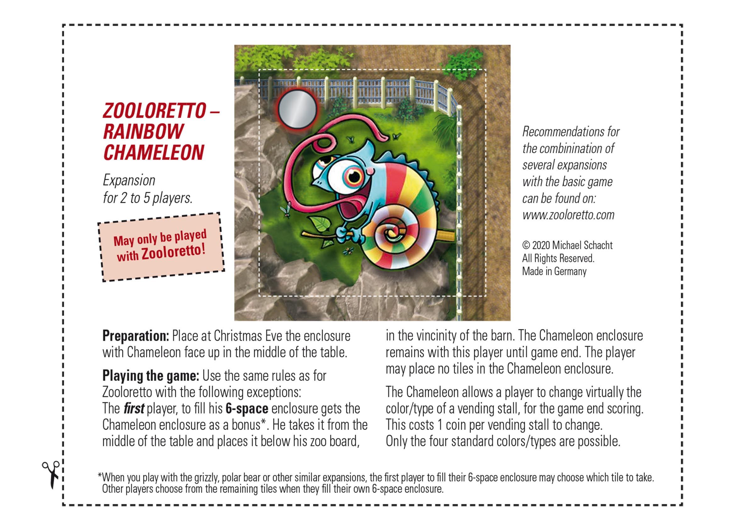 Zooloretto: Rainbow Chameleon doboz