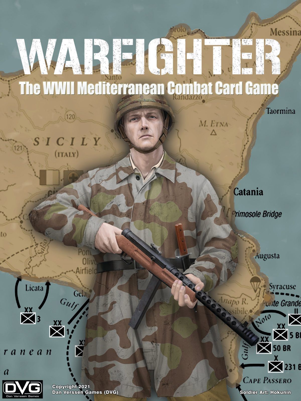 Warfighter: The WWII Mediterranean Combat Card Game box art