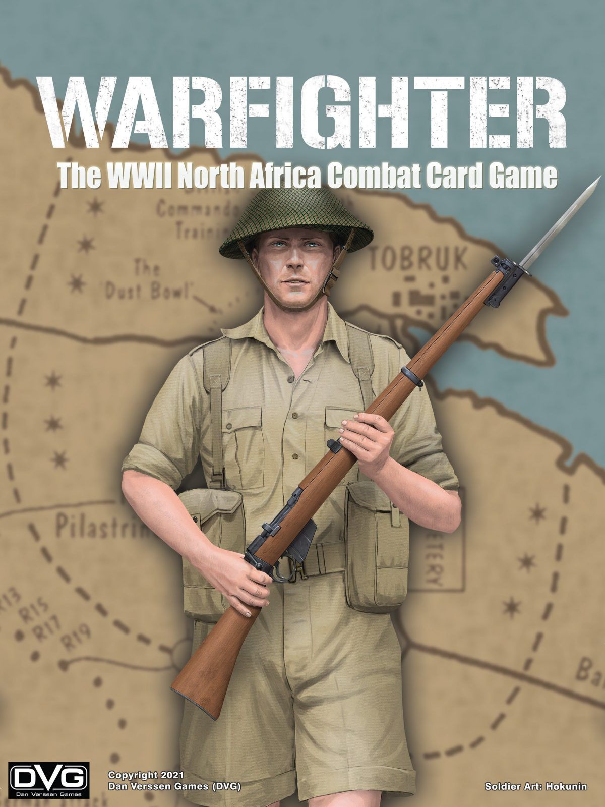 Warfighter: The WWII North African Combat Card Game box art
