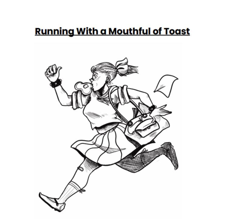 Running With a Mouthful of Toast box art