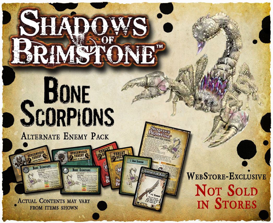 Shadows of Brimstone: Bone Scorpions XL-Sized Alternate Enemy Duo Pack box art