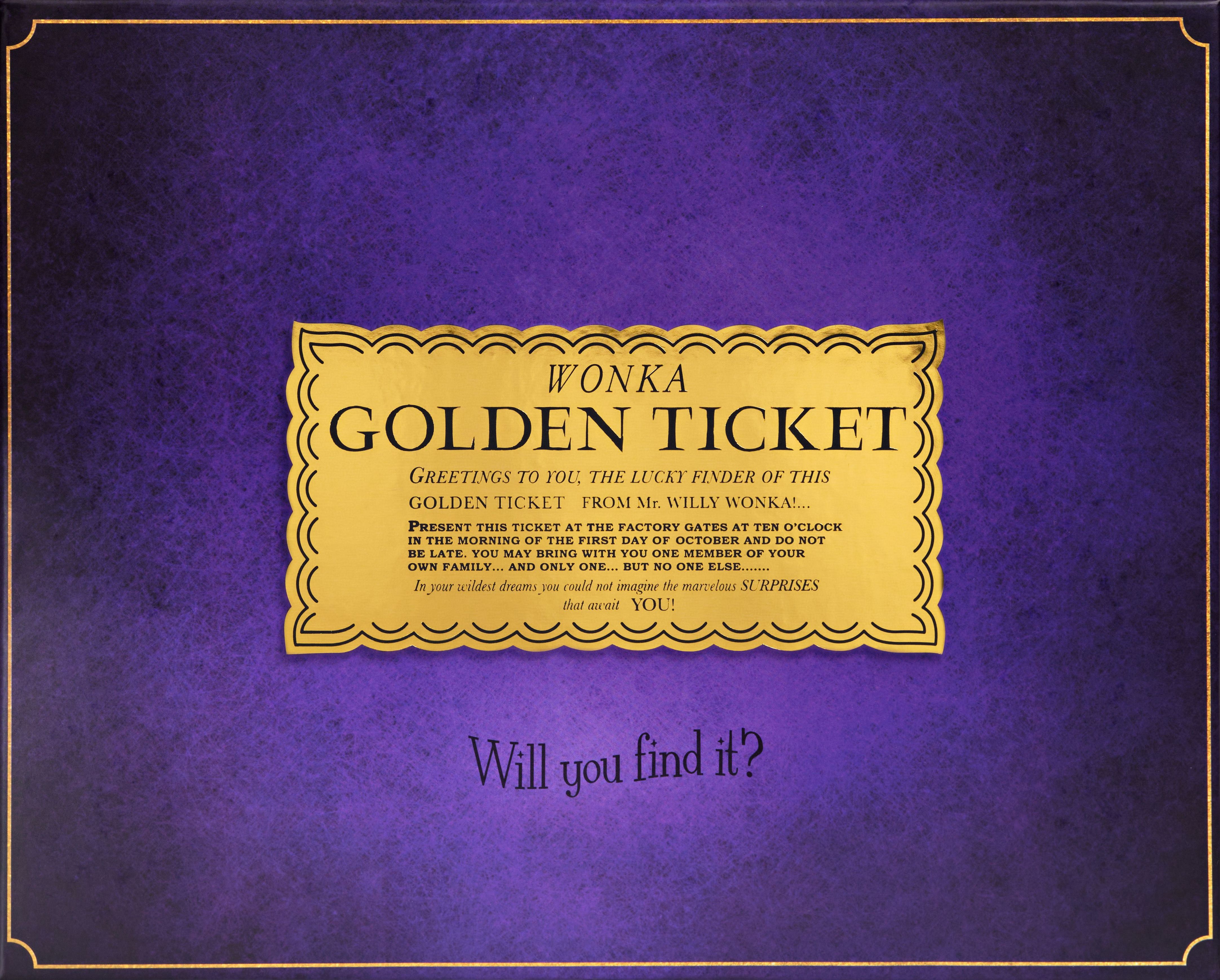 The Golden Ticket Game doboz