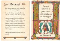 The King Is Dead: Second Edition – Betray Promo Card