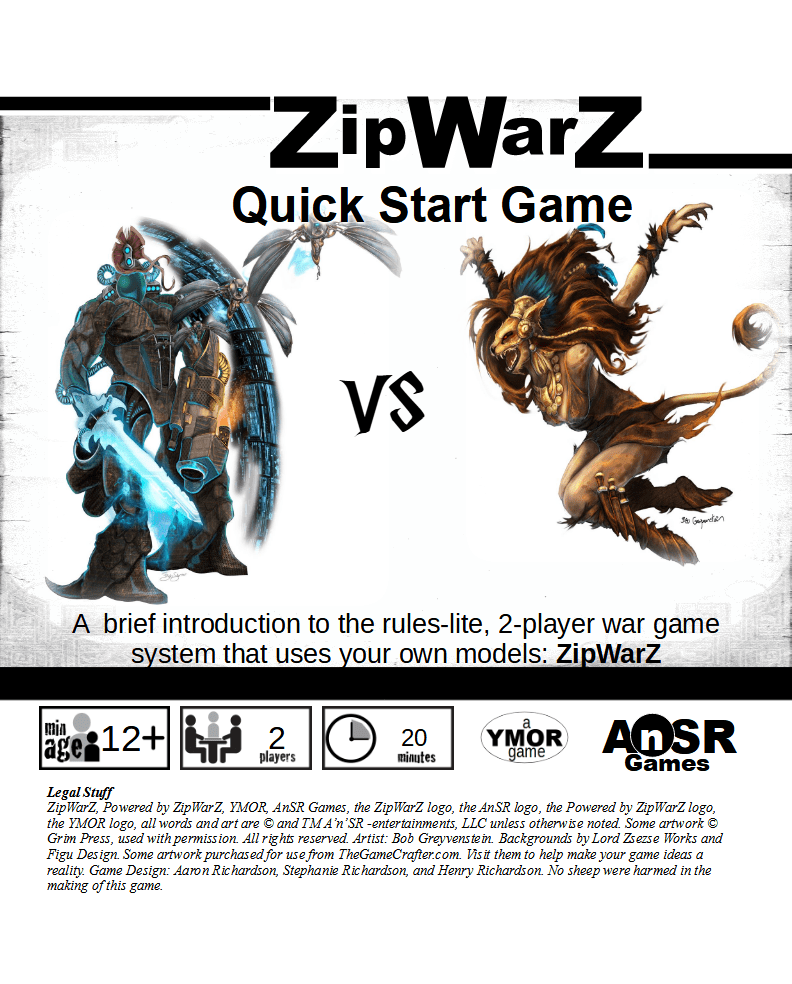 ZipWarZ Quick Start Game box art