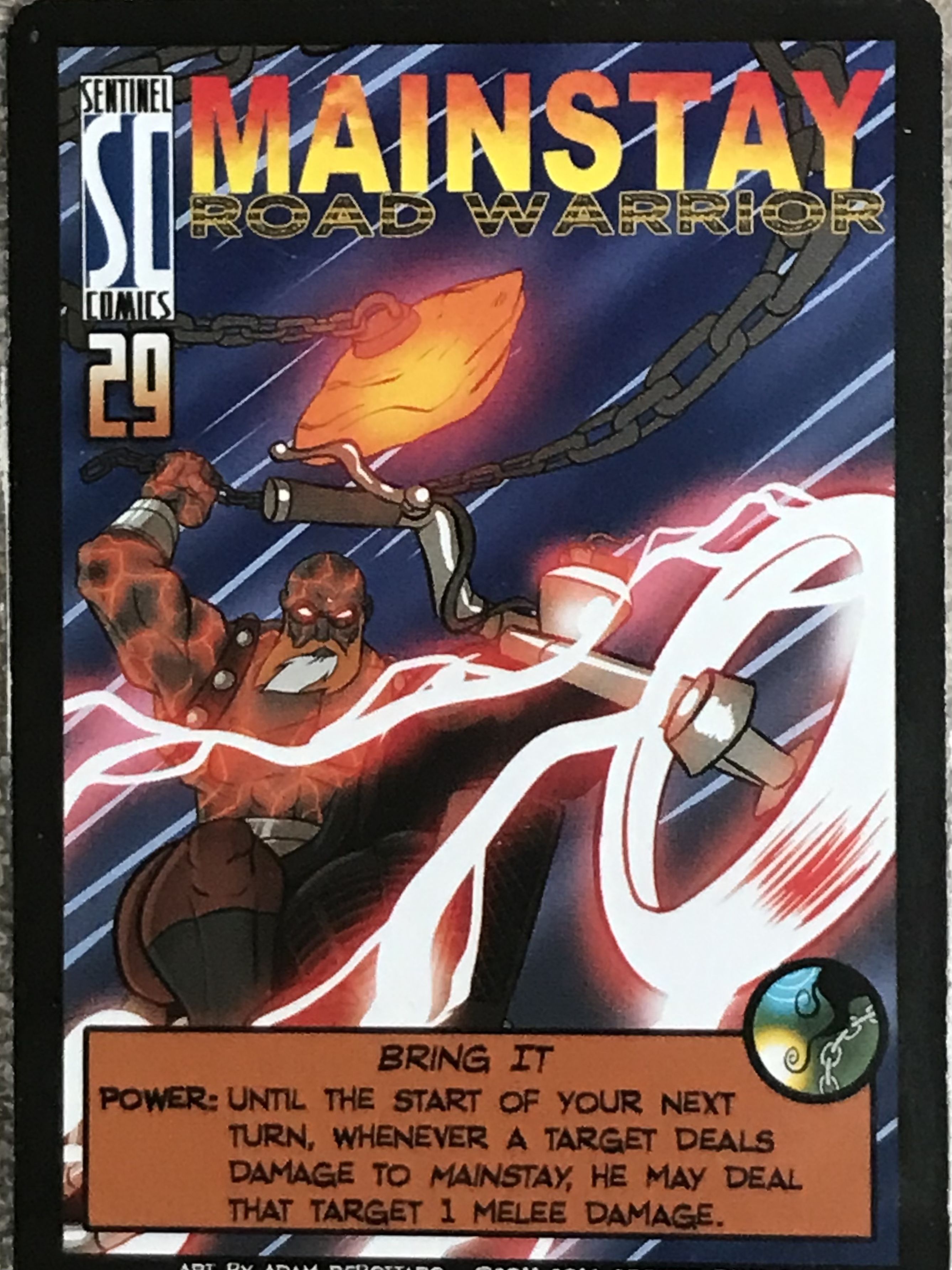 Sentinels of the Multiverse: Mainstay Road Warrior Promo Card box art