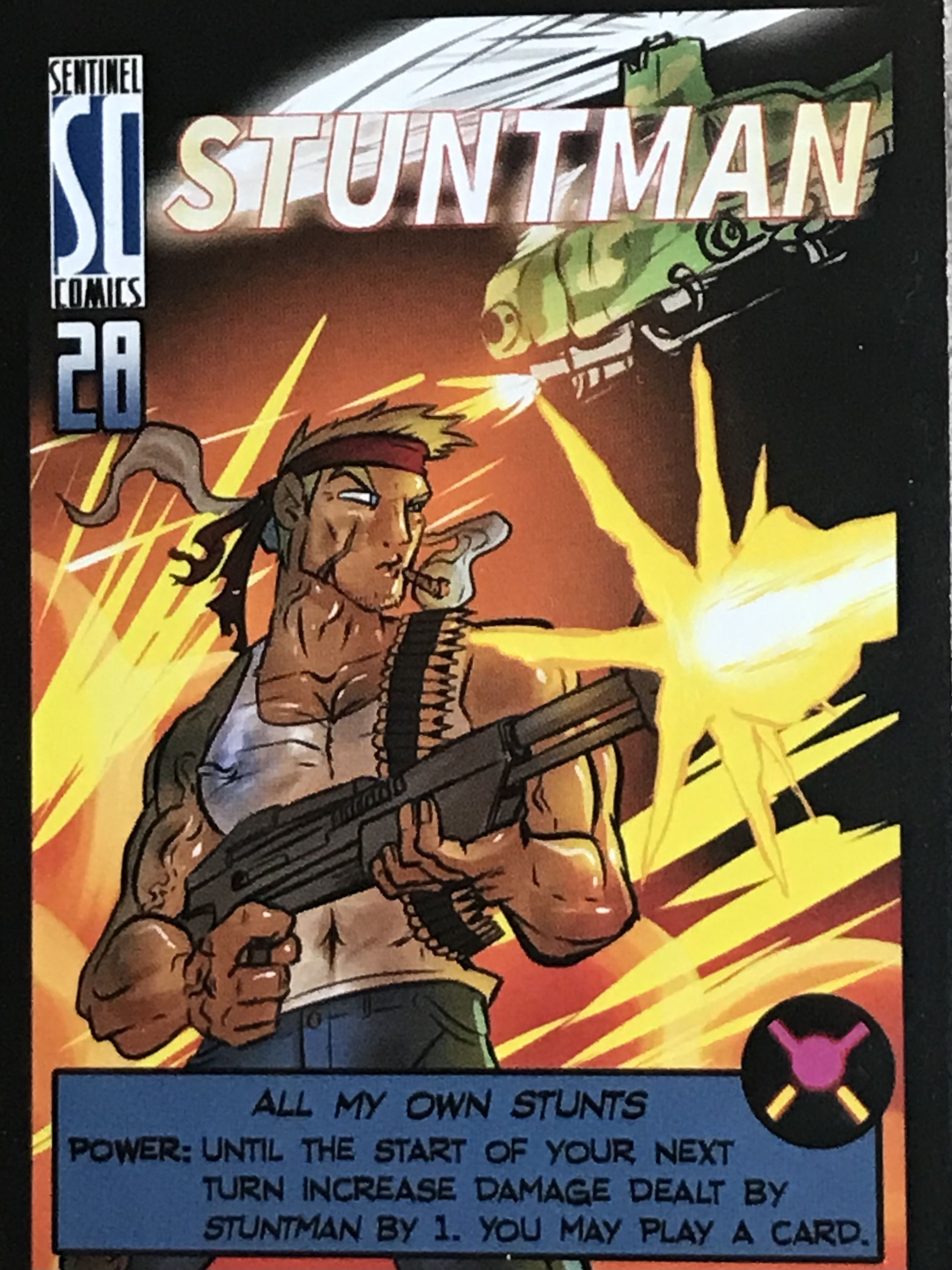 Sentinels of the Multiverse: Stuntman Promo Card box art