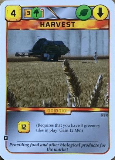 Coperta Terraforming Mars: Harvest Promo Card