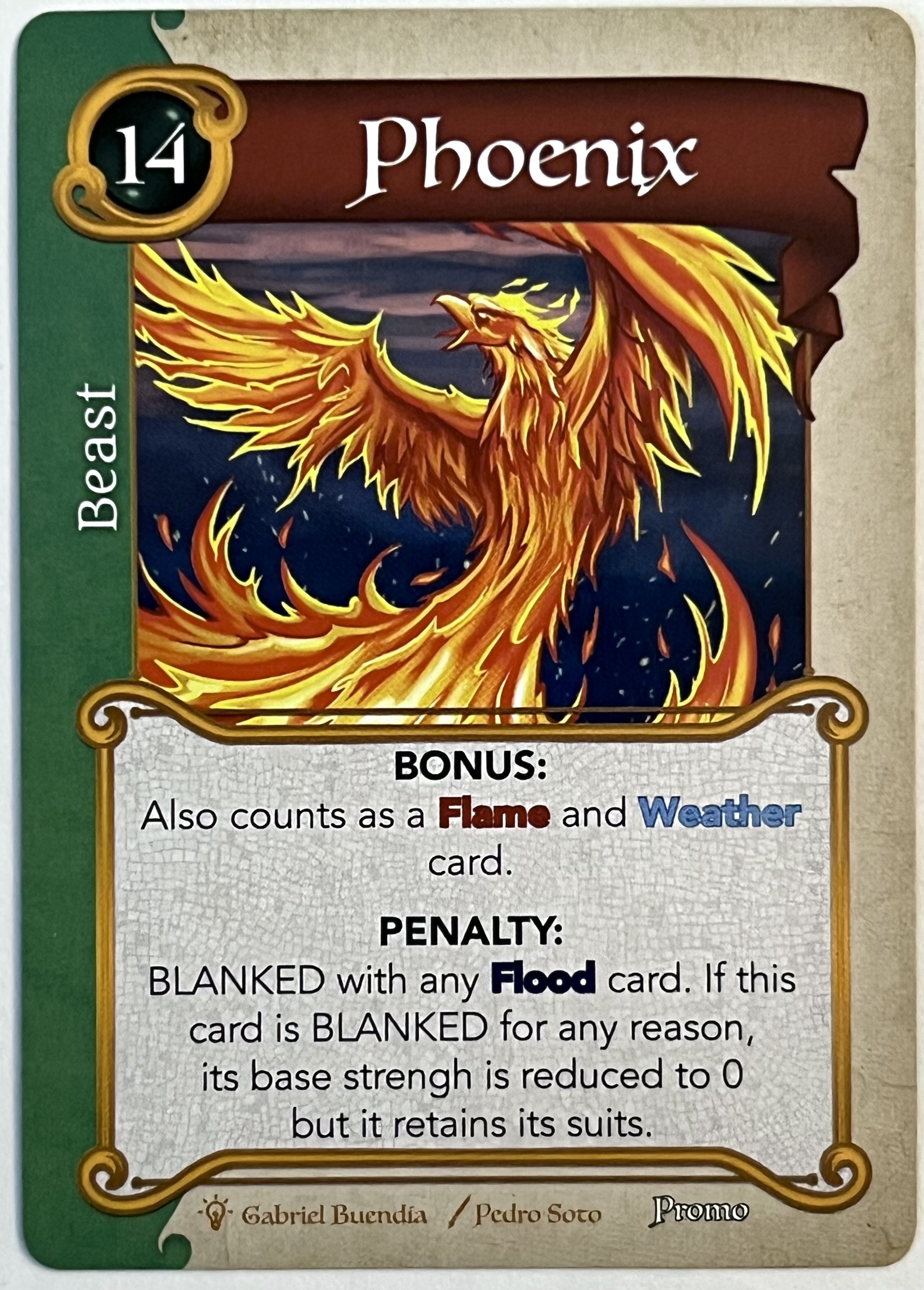Coperta Fantasy Realms: Phoenix Promo Card