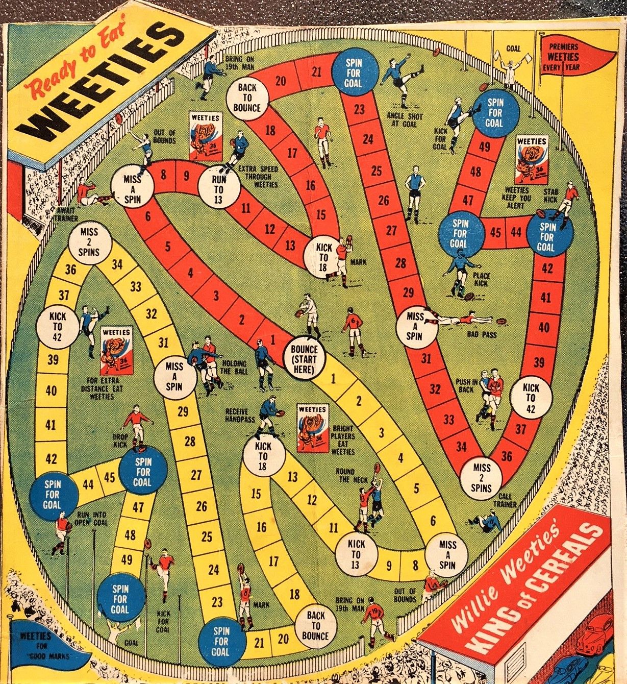 Willie Weeties football game box art