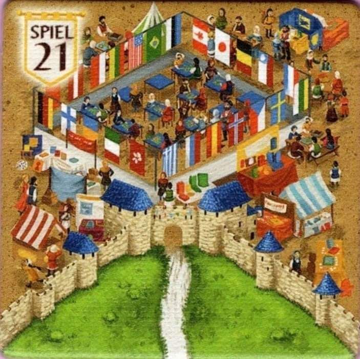 Carcassonne: Bonusplättchen Spiel 2021 doboz